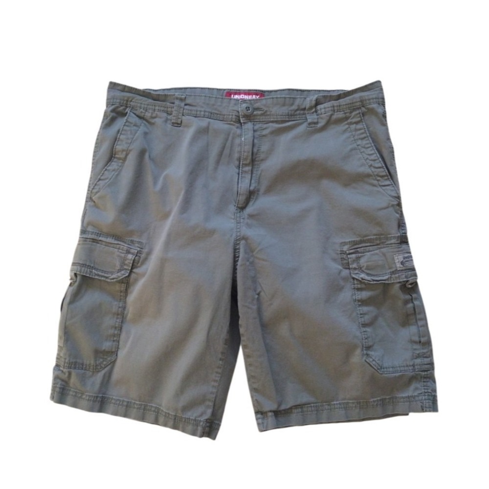 Unionbay Cargo Shorts Men 38 Green Utility Pockets Work Casual Skater Travel